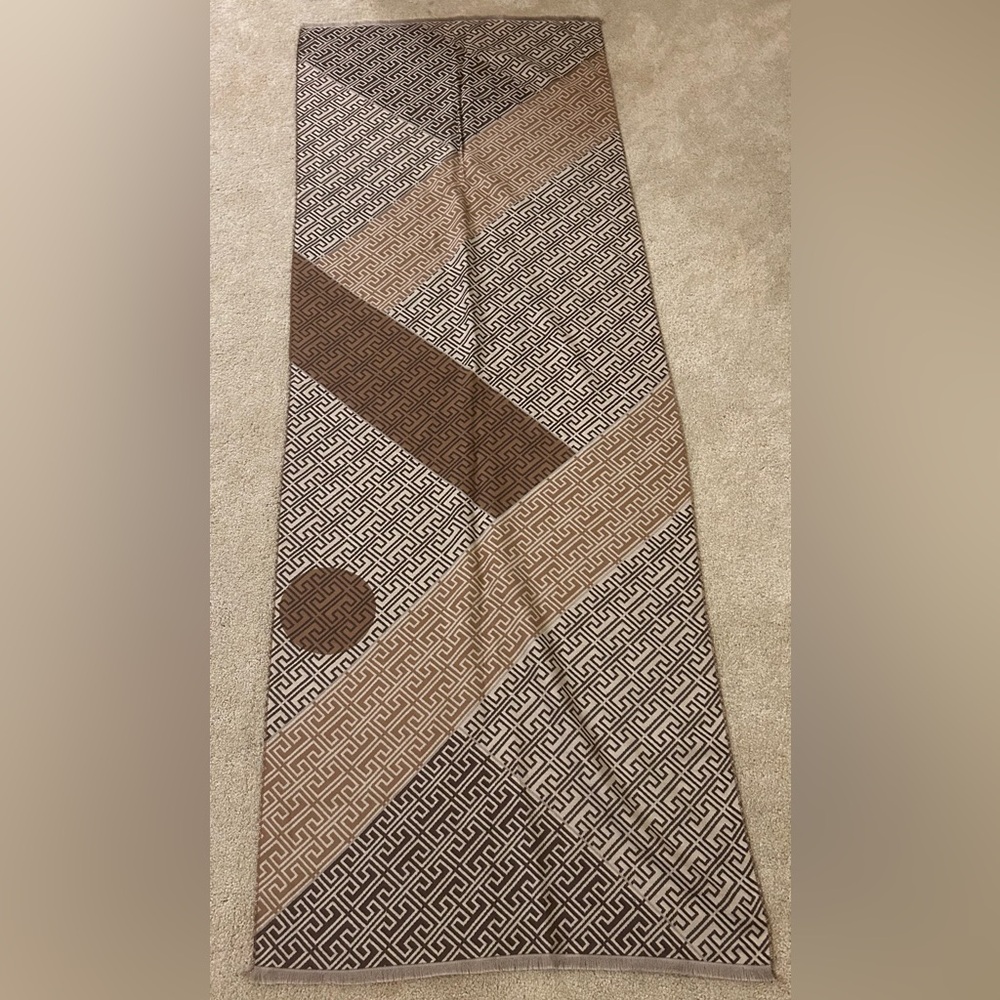 Large Fashion Winter Pashmina Shawl with Geometric Designs